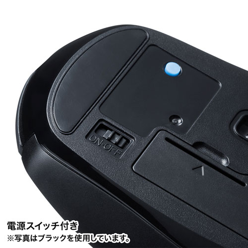 MA-BTBL162R / Bluetooth 5.0 ブルーLEDマウス（レッド）