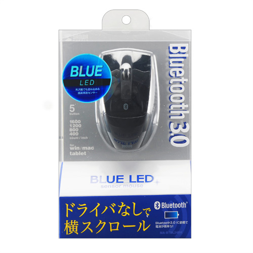 MA-BTBL24BK / Bluetooth ブルーLEDマウス(ブラック)