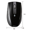 MA-BTBL24BK Bluetooth ブルーLEDマウス(ブラック) MA-BTBL24BK / Bluetooth ブルーLEDマウス(ブラック)