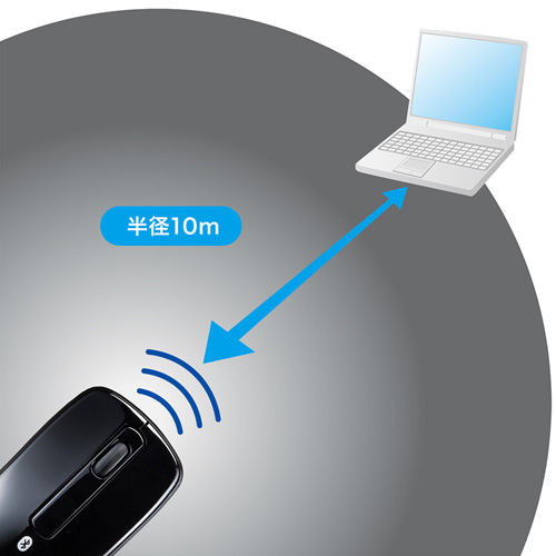 MA-BTBL26BK / Bluetooth3.0 ブルーLEDマウス（ブラック）