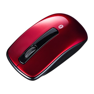 MA-BTBL26R / Bluetooth3.0 ブルーLEDマウス(レッド)