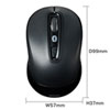 MA-BTBL29BKN Bluetooth5.0 ブルーLEDマウス(ブラック) MA-BTBL29BKN / Bluetooth5.0 ブルーLEDマウス(ブラック)