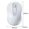 MA-BTBL29WN Bluetooth5.0 ブルーLEDマウス(ホワイト) MA-BTBL29WN / Bluetooth5.0 ブルーLEDマウス(ホワイト)