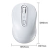 MA-BTBL29W Bluetooth3.0 ブルーLEDマウス(ホワイト) MA-BTBL29W / Bluetooth3.0 ブルーLEDマウス(ホワイト)