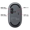MA-BTC01JS-GB / 静音Bluetoothワイヤレスマウス（充電式・ブラック）