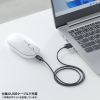 MA-BTC01JS-PK / 静音Bluetoothワイヤレスマウス（充電式・ピンク）