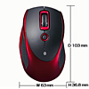 MA-BTLS17R ブルートゥースレーザーマウス(レッド) MA-BTLS17R / ブルートゥースレーザーマウス(レッド)