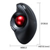 MA-BTTB179BK Bluetoothエルゴトラックボール(チルトホイール・マルチペアリング) MA-BTTB179BK / Bluetoothエルゴトラックボール(チルトホイール・マルチペアリング)