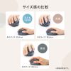 MA-EBBS522BG / 静音Bluetooth小型エルゴノミクスマウス（充電式・5ボタン・ベージュ）