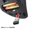 MA-ERGW8 ワイヤレスエルゴブルーLEDマウス MA-ERGW8 / ワイヤレスエルゴブルーLEDマウス