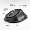 MA-EWBBS528MBK / 静音ワイヤレスエルゴノミクスコンボマウス（2.4GHzワイヤレス＋Bluetooth・高さ45mm）