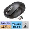 MA-EWBBS528MBK / 静音ワイヤレスエルゴノミクスコンボマウス（2.4GHzワイヤレス＋Bluetooth・高さ45mm）