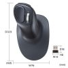 MA-EWBBS537BK 静音Bluetoothエルゴノミクススティックマウスコンボ(充電式・5ボタン) MA-EWBBS537BK / 静音Bluetoothエルゴノミクススティックマウスコンボ(充電式・5ボタン)
