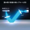 MA-EYBS522BK / 静音小型有線エルゴノミクスマウス（5ボタン）