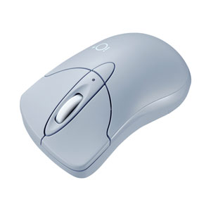 MA-IPBBS303BL / 静音BluetoothブルーLEDマウス イオプラス(スカイブルー)