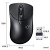 MA-IPWBS302BK 静音ワイヤレスブルーLEDマウス イオプラス(ブラック) MA-IPWBS302BK / 静音ワイヤレスブルーLEDマウス イオプラス(ブラック)