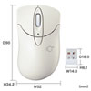 MA-IPWBS302IV 静音ワイヤレスブルーLEDマウス イオプラス(アイボリー) MA-IPWBS302IV / 静音ワイヤレスブルーLEDマウス イオプラス(アイボリー)