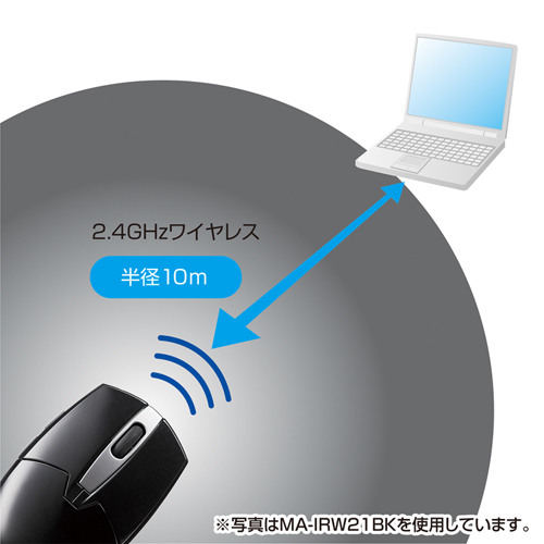 MA-IRW21S / ワイヤレスIRセンサーマウス（シルバー）