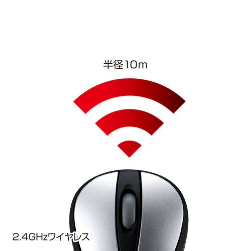 MA-IRW22SN / 超小型ワイヤレスIRセンサーマウス（シルバー）