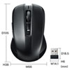 MA-KSW5BK ワイヤレスブルーLEDマウス MA-KSW5BK / ワイヤレスブルーLEDマウス