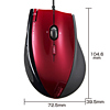 MA-LS19R 縦横スクロールレーザーマウス(レッド) MA-LS19R / 縦横スクロールレーザーマウス(レッド)