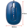 MA-LS1BL レーザーセンサーマウス(ブルー) MA-LS1BL / レーザーセンサーマウス(ブルー)