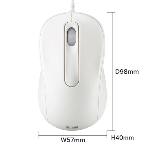 MA-LS26W / 有線レーザーマウス（ホワイト）