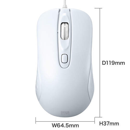 MA-LS27W / 有線レーザーマウス（ホワイト）