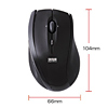 MA-LSW10BK 2.4Gワイヤレスレーザーマウス(ブラック) MA-LSW10BK / 2.4Gワイヤレスレーザーマウス(ブラック)