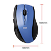 MA-LSW10BL 2.4Gワイヤレスレーザーマウス(ブルー) MA-LSW10BL / 2.4Gワイヤレスレーザーマウス(ブルー)