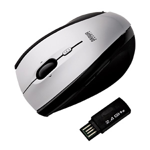 MA-LSW10S / 2.4Gワイヤレスレーザーマウス(シルバー)