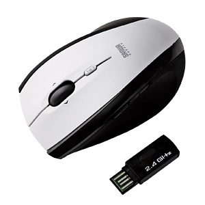 MA-LSW10W / 2.4Gワイヤレスレーザーマウス(ホワイト)