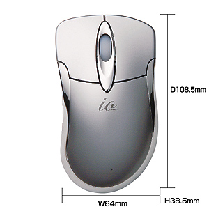 MA-LSWIH2S / ワイヤレスレーザーマウス　イオグランデ（シルバー）