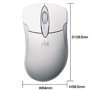 MA-LSWIH2W / ワイヤレスレーザーマウス　イオグランデ（ホワイト）