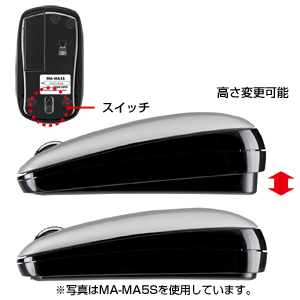 MA-MA5W / ケーブル巻取り収納光学式マウス（ホワイト）