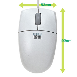MA-MBU / モバイルマウス(ライトグレー)
