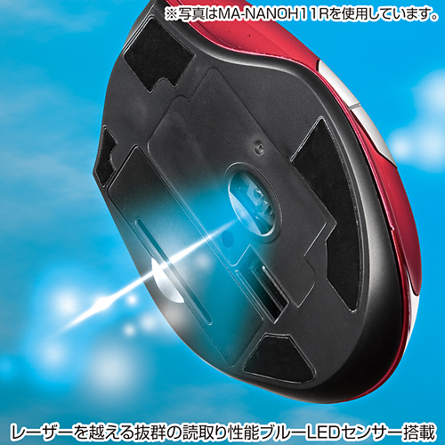 MA-NANOH11BKV / 超小型レシーバーワイヤレスブルーテックマウス（ブラックバイオレット）