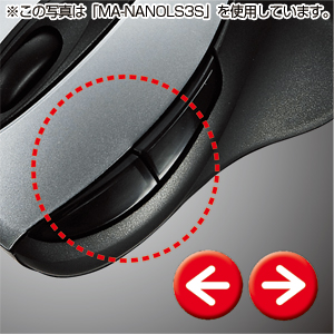 MA-NANOLS3R / 極小レシーバーワイヤレスレーザーマウス（レッド）