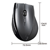 MA-NANOLS7DS 極小レシーバーワイヤレスレーザーマウス(ダークシルバー) MA-NANOLS7DS / 極小レシーバーワイヤレスレーザーマウス(ダークシルバー)