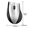 MA-NANOLS7S 極小レシーバーワイヤレスレーザーマウス(シルバー) MA-NANOLS7S / 極小レシーバーワイヤレスレーザーマウス(シルバー)