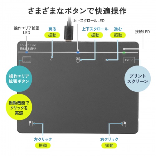 MA-PY521GM / 有線タッチパッド