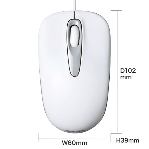 MA-R115W / 有線光学式マウス（ホワイト）