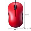 MA-SBL188RN / 有線ブルーLEDマウス（レッド）