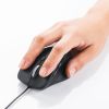 MA-SBL198BKN / 静音有線ブルーLEDマウス（5ボタン・ブラック）