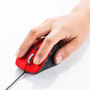 MA-SBL198R 静音ブルーLEDマウス(有線・レッド) MA-SBL198R / 静音ブルーLEDマウス(有線・レッド)