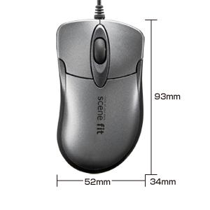 MA-SFHGM / 光学式マウス　scene fit（ガンメタリック）