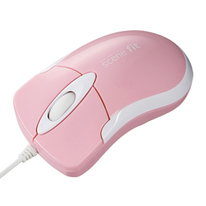 MA-SFHP / 光学式マウス scene fit(ピンク)