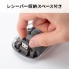 MA-SWBIRS332BK / Bluetoothワイヤレスマウス（透明ケース・充電式・ブラック）
