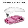 MA-SWBIRS332P / Bluetoothワイヤレスマウス（透明ケース・充電式・ピンク）