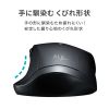 MA-SWBL196BKN / 静音ワイヤレスブルーLEDマウス（5ボタン・ブラック）
